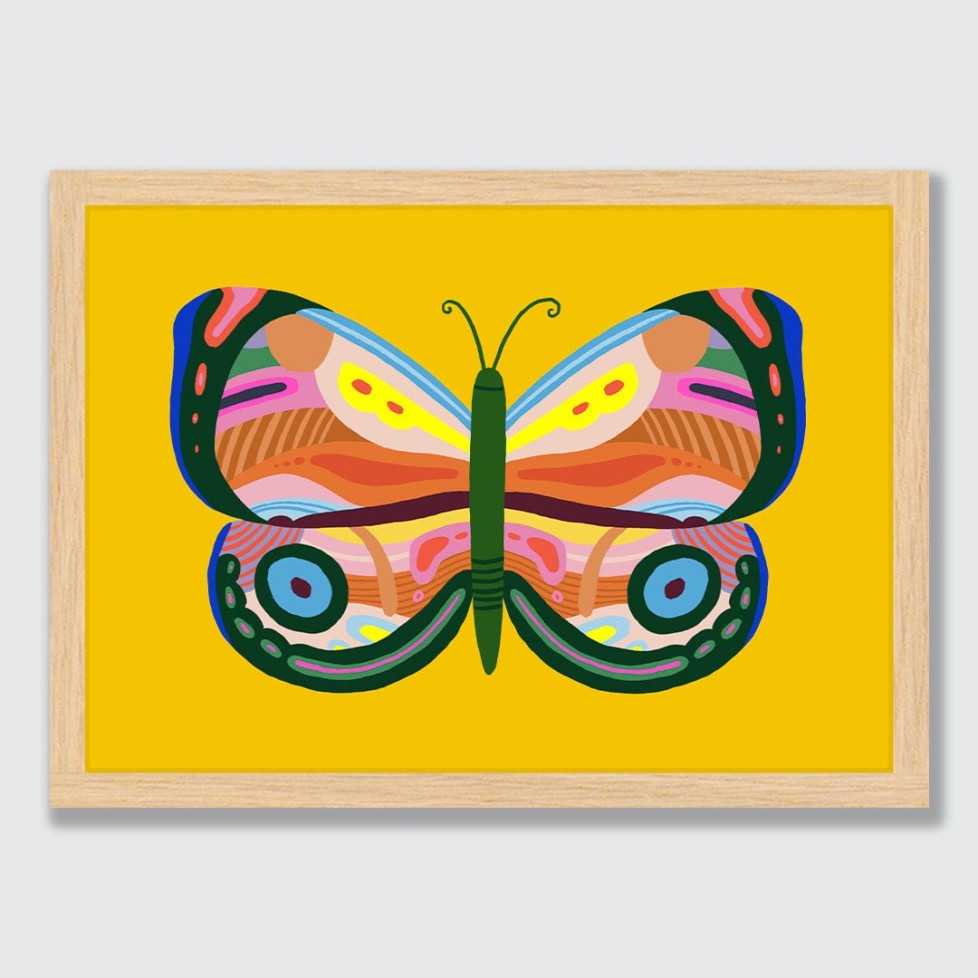 Kaleidoscope Butterfly 1 Art Print by Crissie Rodda