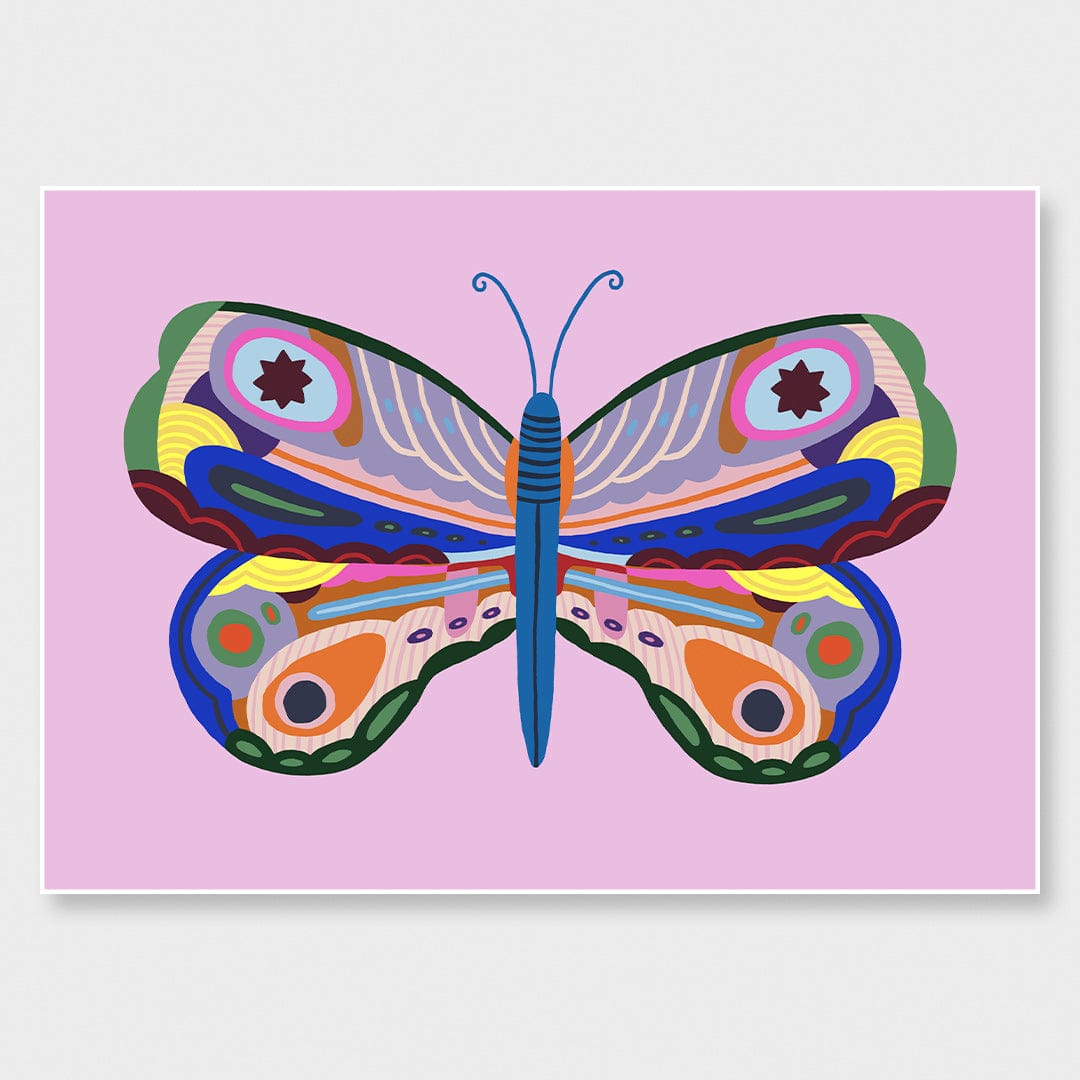 Kaleidoscope Butterfly 4 Art Print by Crissie Rodda