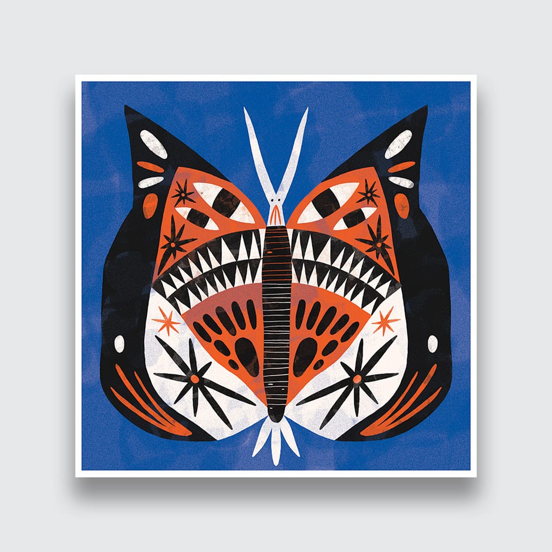 Butterfly Art Print by Agustina Shuan