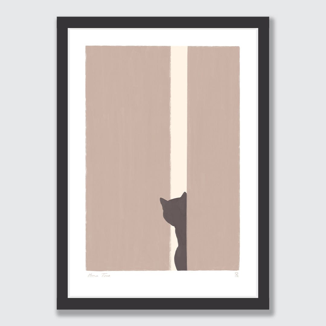 Cats Waiting Art Print by Home Time