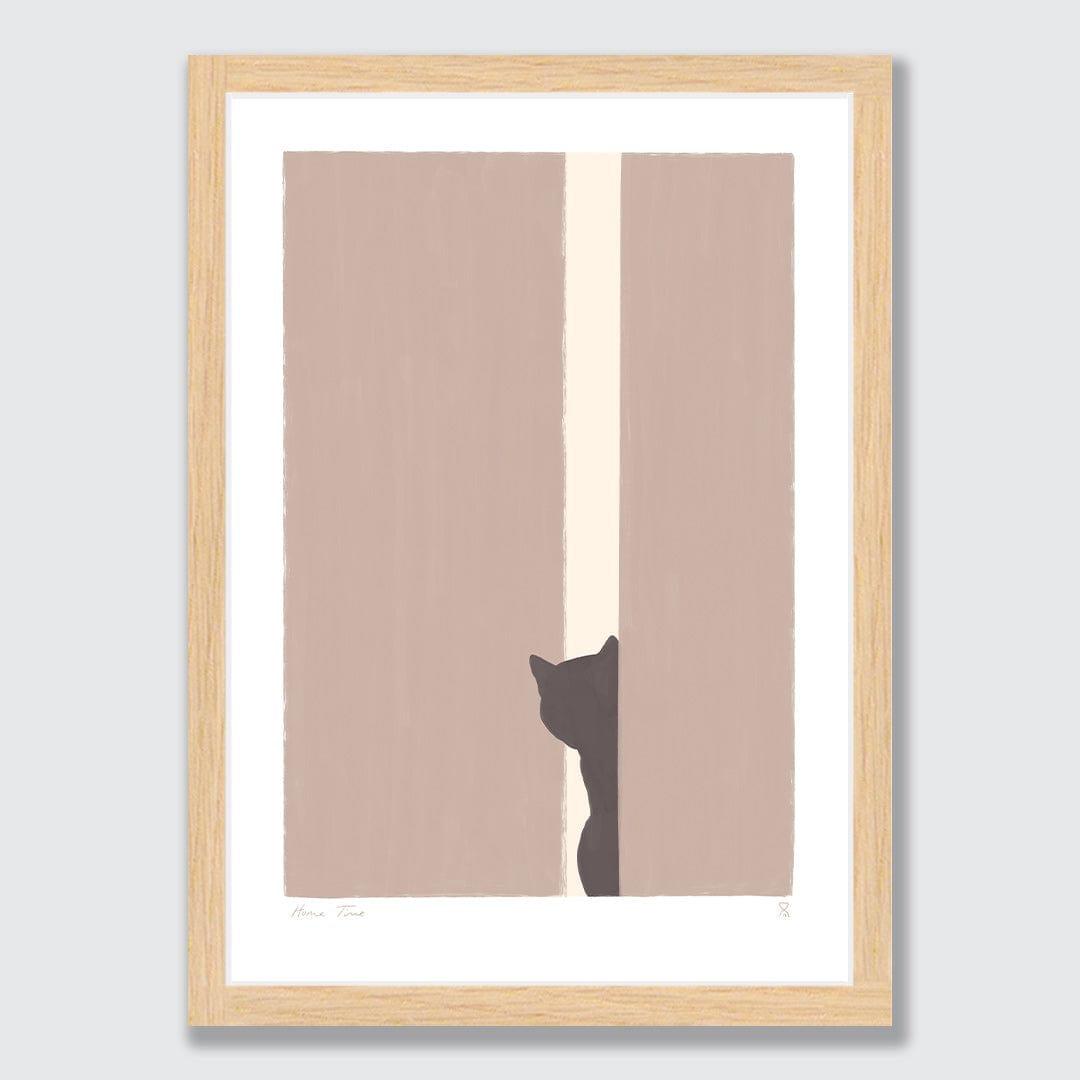Cats Waiting Art Print by Home Time