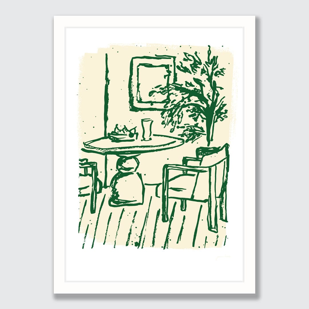 Chairs And Whispers Art Print by Jasmine Kroeze