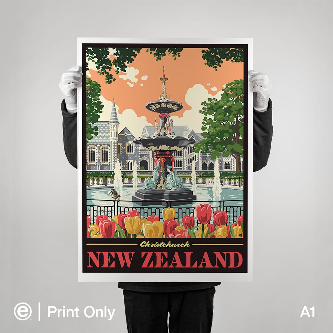 Christchurch Art Print by Ross Murray