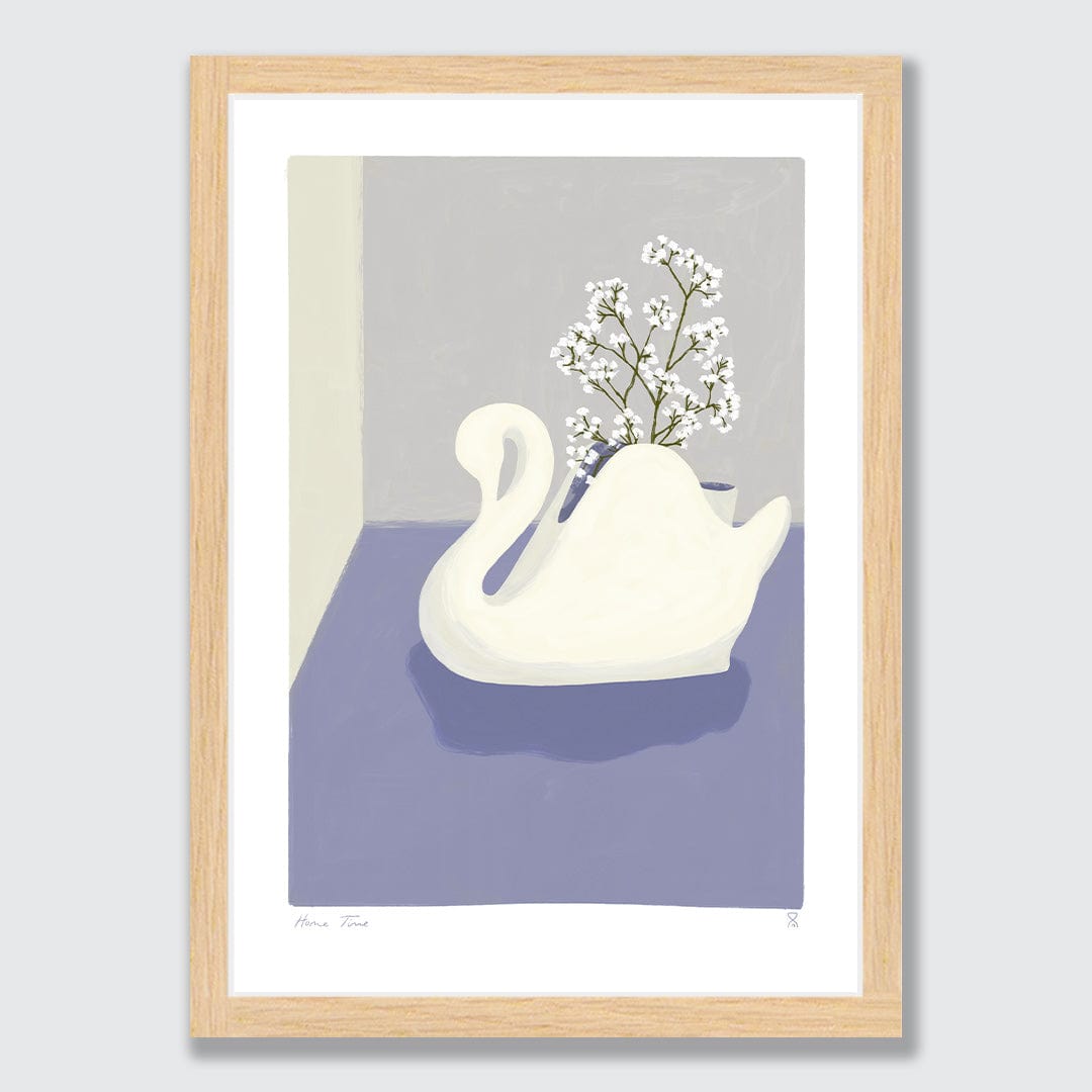 Crown Lynn Swan Art Print by Home Time