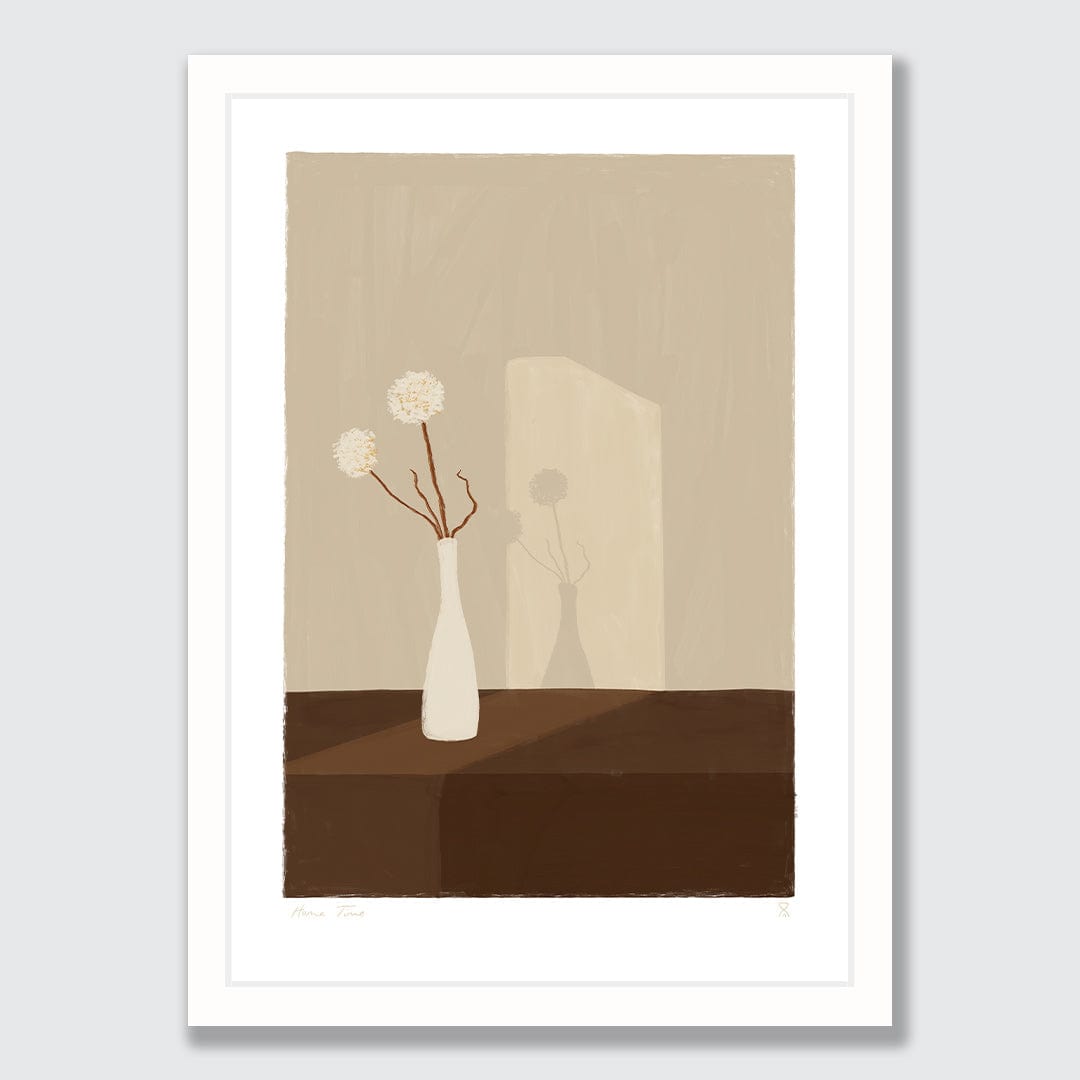 Dried Leek Flowers Art Print by Home Time
