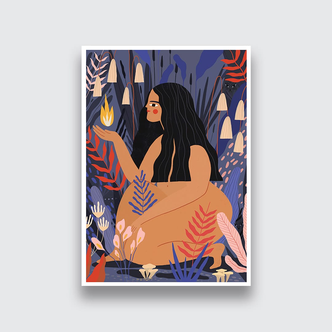 Fire Art Print by Agustina Shuan