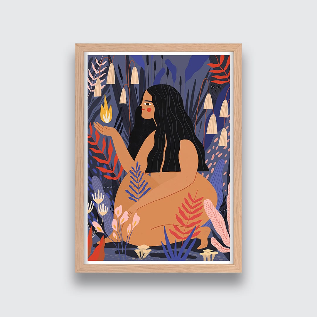 Fire Art Print by Agustina Shuan