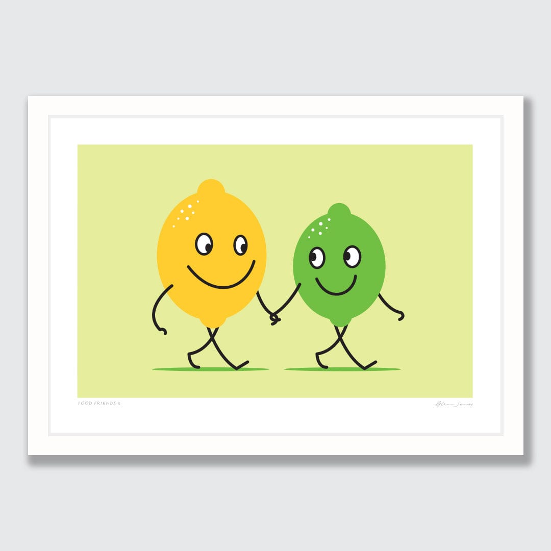 Food Friends 5 Art Print by Glenn Jones