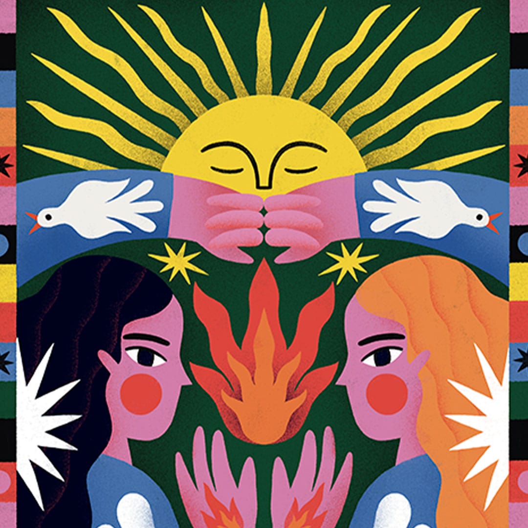 Friends Art Print by Agustina Shuan