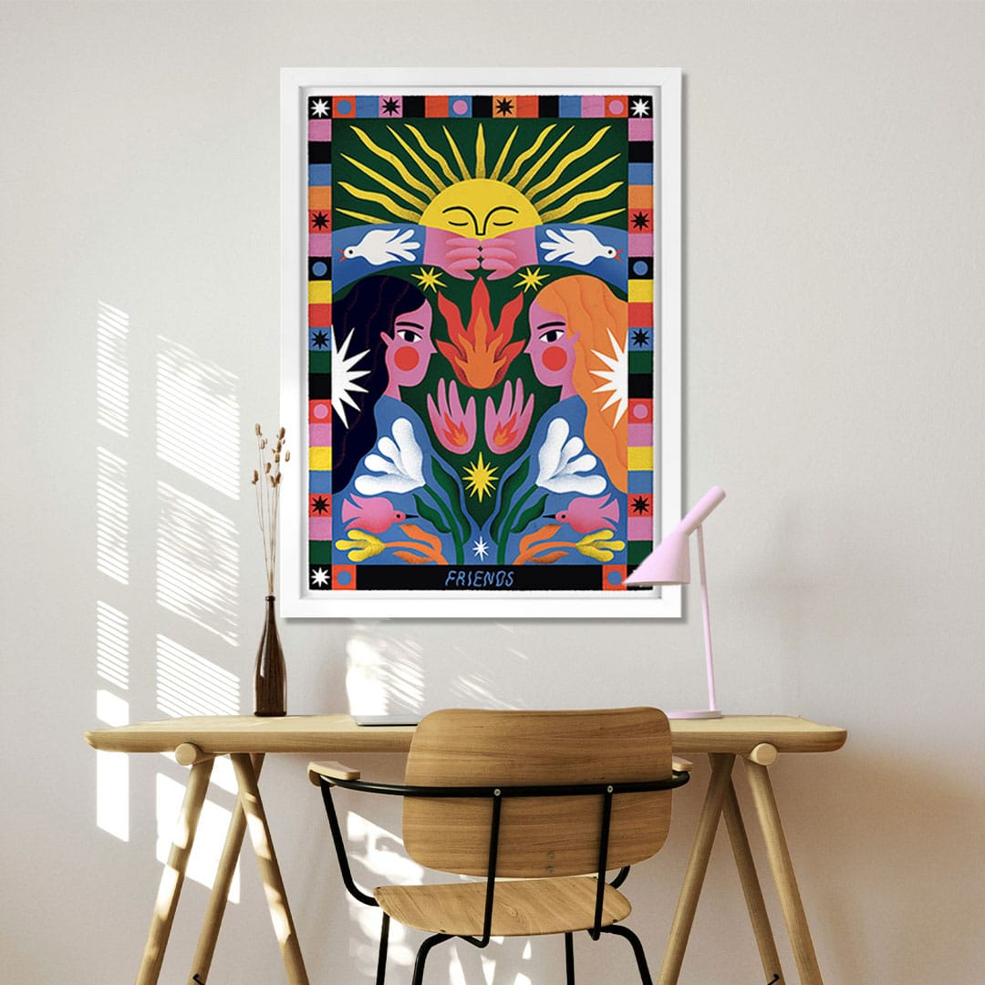 Friends Art Print by Agustina Shuan