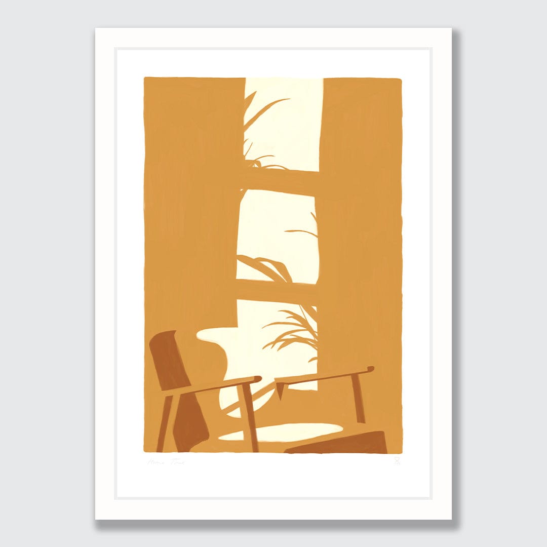 Golden Hour Retro Art Print by Home Time