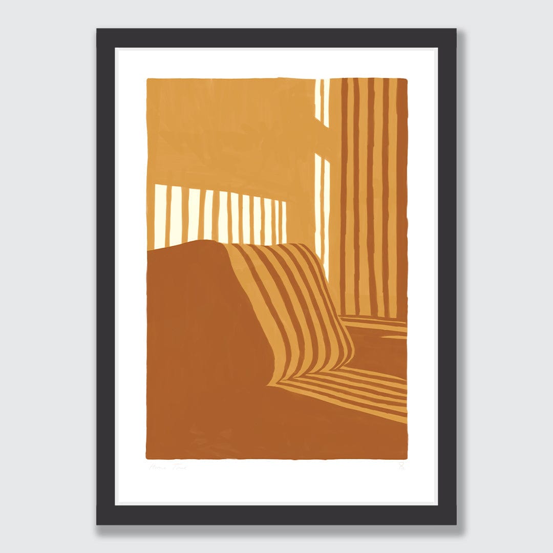 Golden Hour Minimal Art Print by Home Time