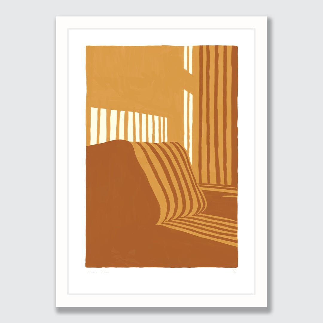 Golden Hour Minimal Art Print by Home Time