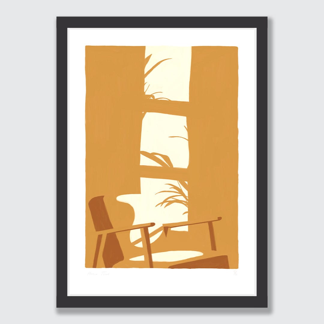 Golden Hour Retro Art Print by Home Time