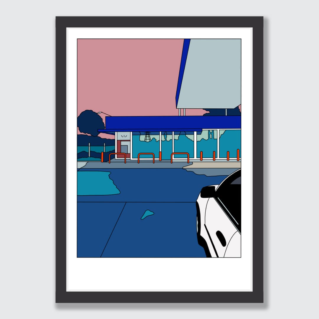 Gull Portage Rd, New Lynn Limited Edition Art Print by Alex Scott