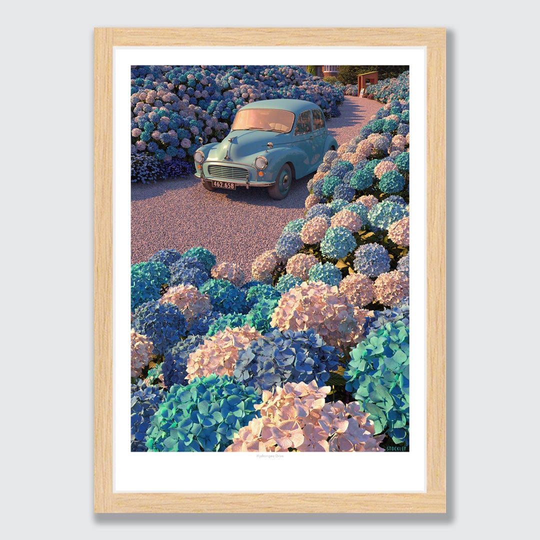 Hydrangea Drive Art Print by Simon Stockley