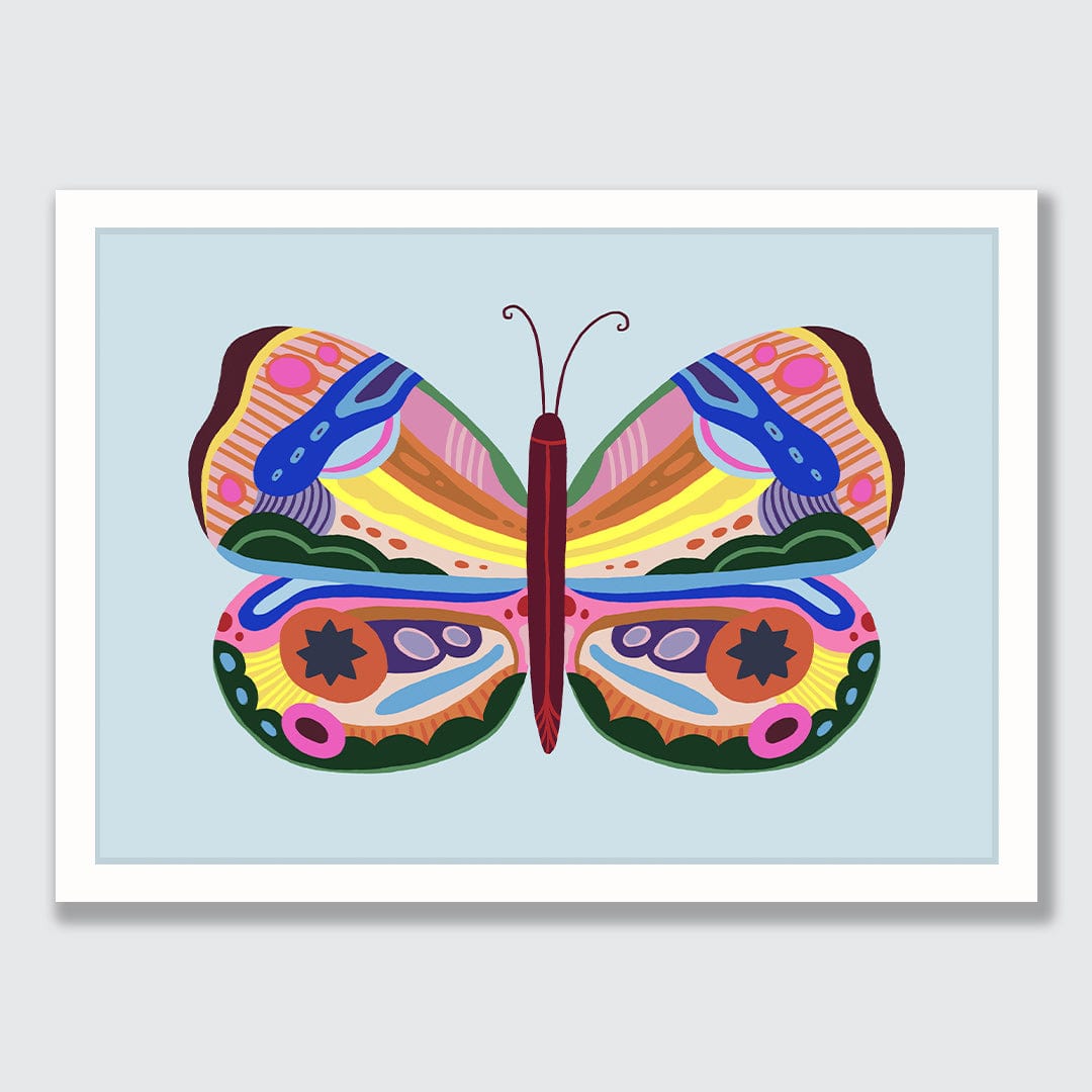 Kaleidoscope Butterfly 2 Art Print by Crissie Rodda