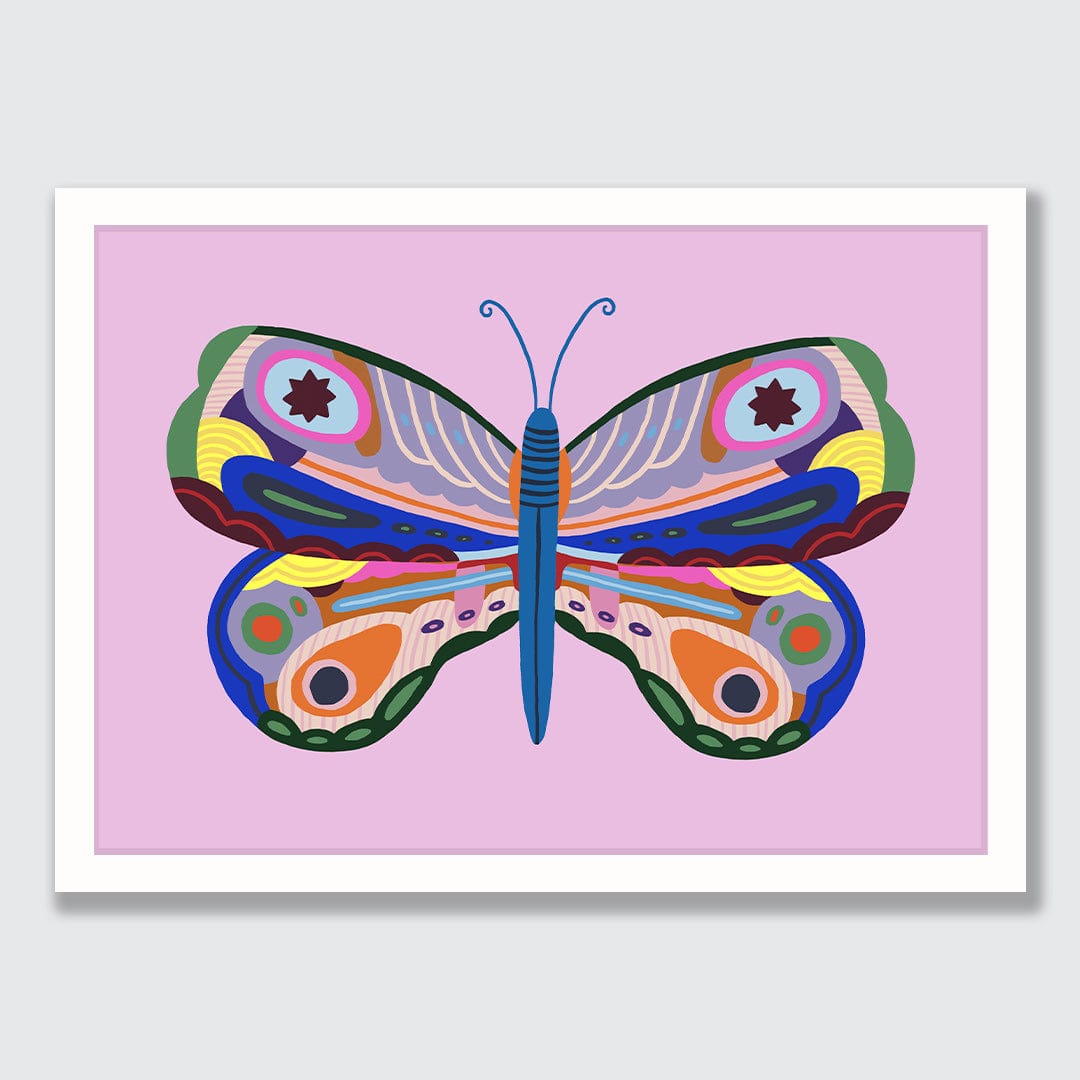 Kaleidoscope Butterfly 4 Art Print by Crissie Rodda