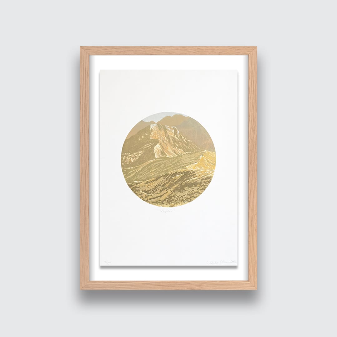 Keepler - Linocut Reduction Print