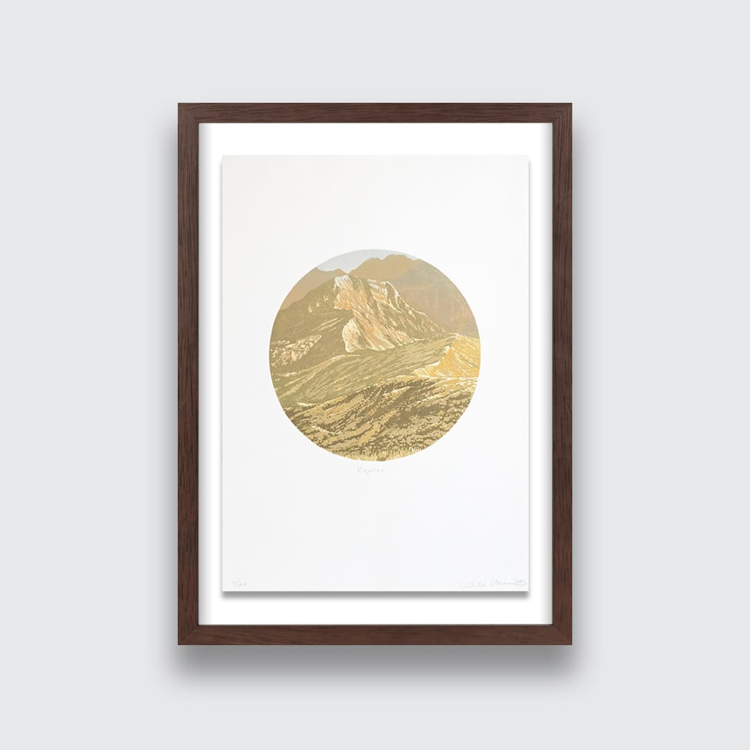 Keepler - Linocut Reduction Print
