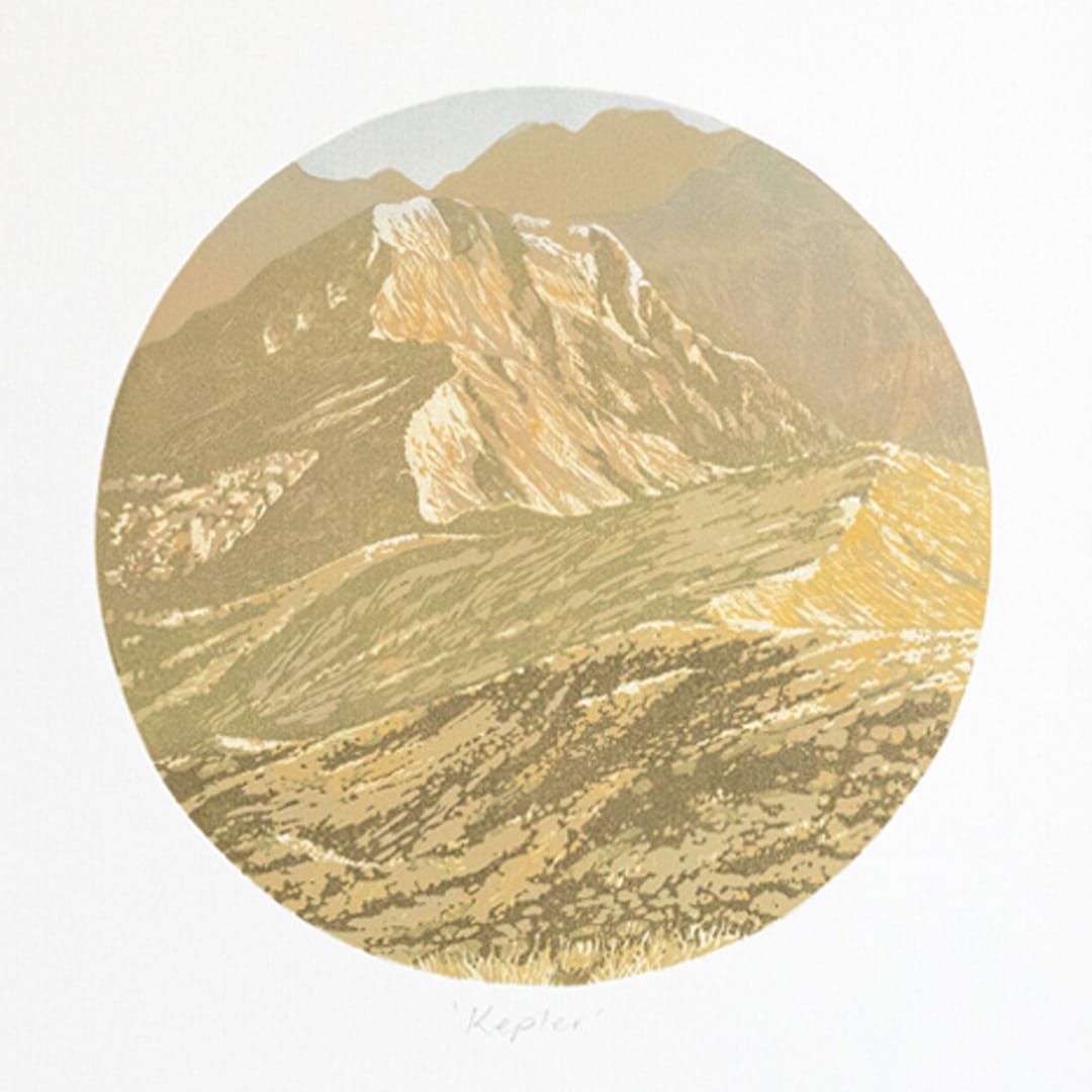 Keepler - Linocut Reduction Print