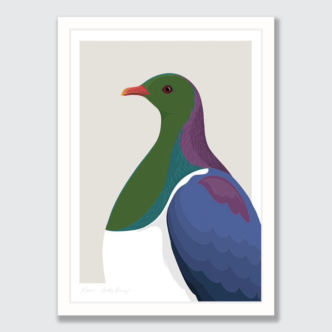 Kereru Art Print by Cathy Hansby