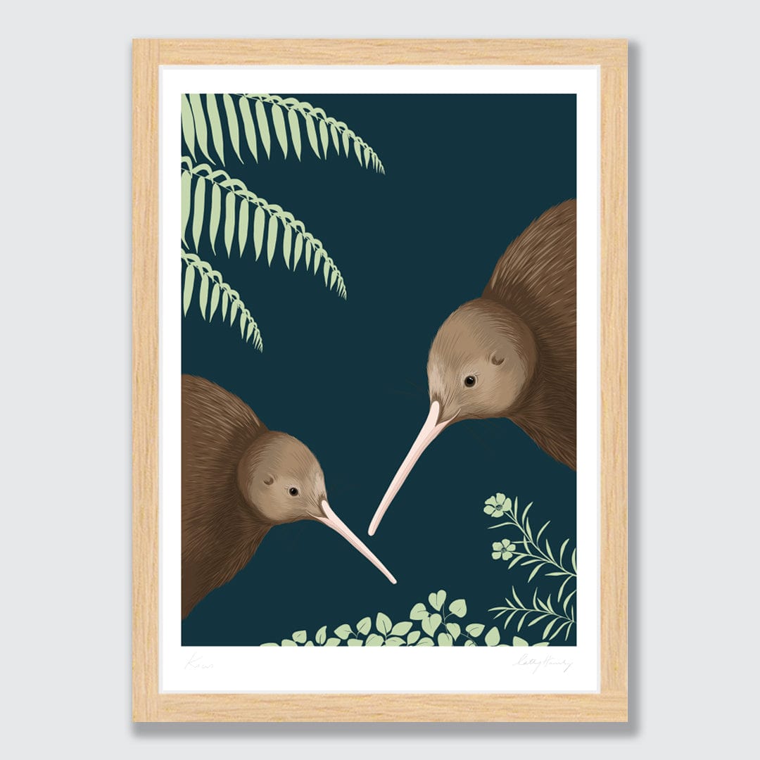 Kiwi Pair Art Print by Cathy Hansby