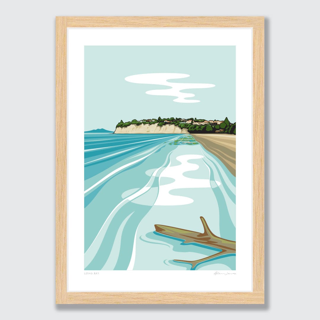 Long Bay Art Print by Glenn Jones