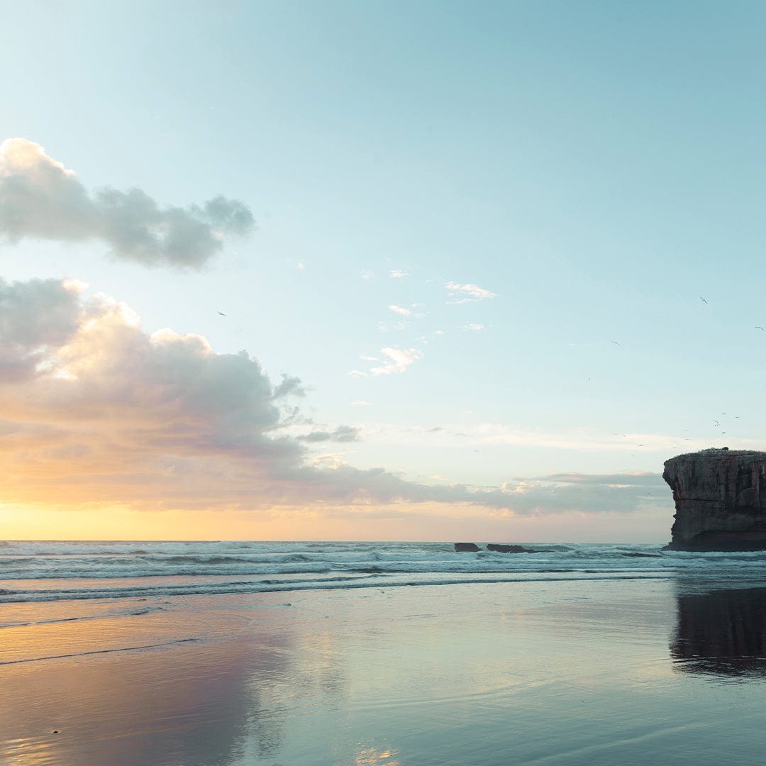 Maori Bay Photographic Print by Mike Mackinven