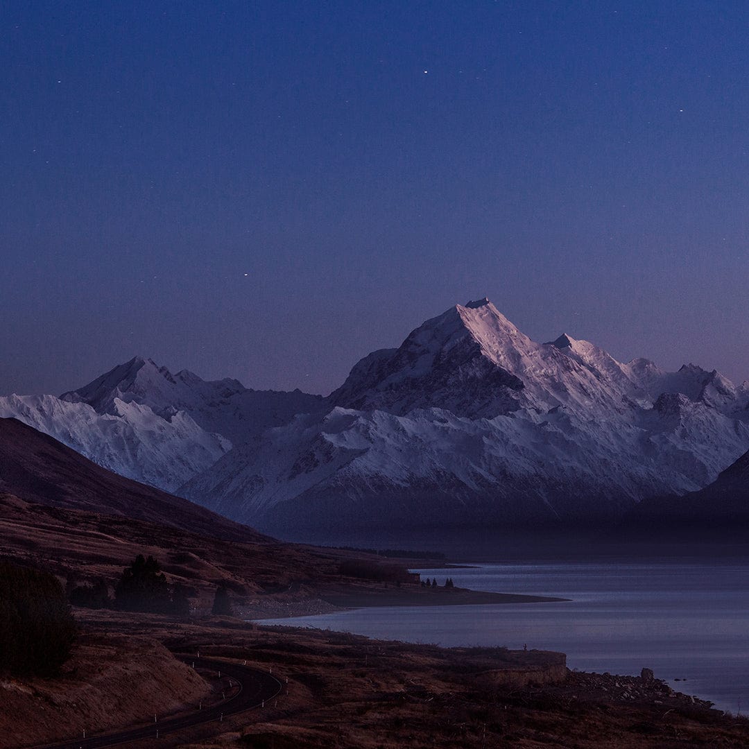 Morning Glow - Mount Cook Photographic Print by Mike Mackinven