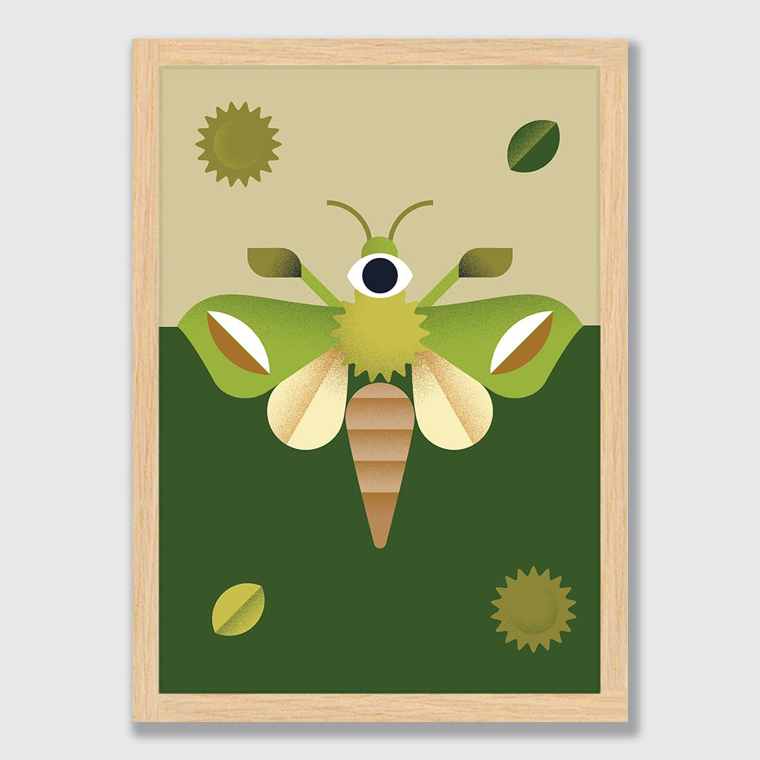 Puriri Moth Art Print by Beth Xia