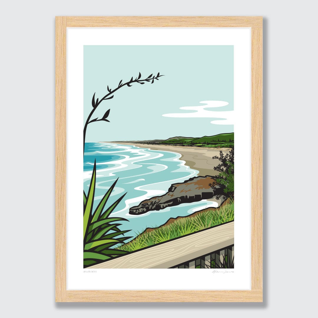 Muriwai Art Print by Glenn Jones