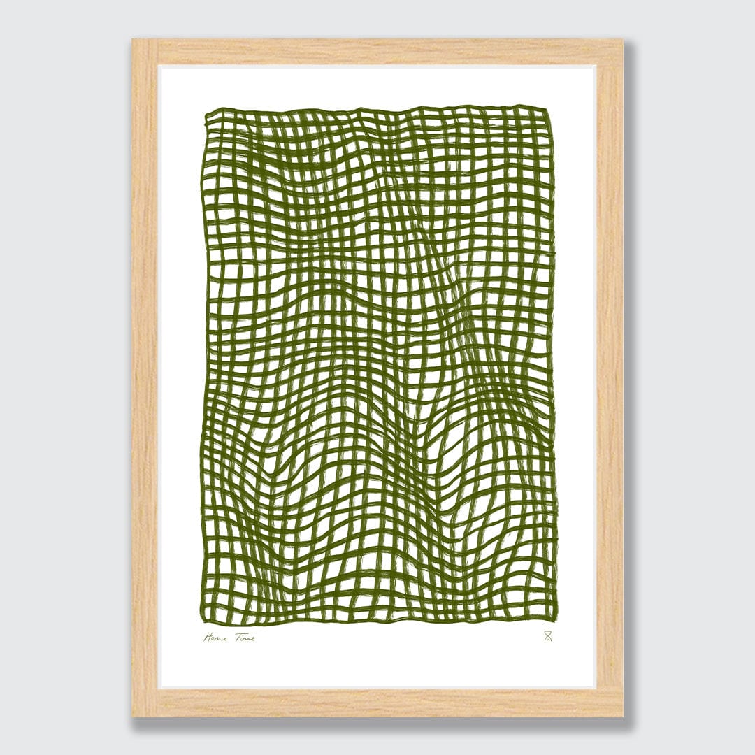 Olive Throw Art Print by Home Time