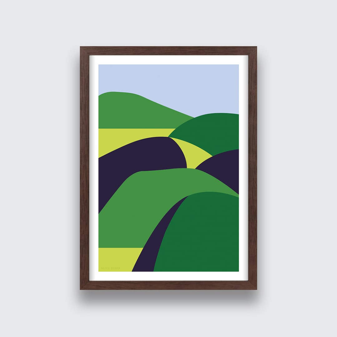 Over The Hill Art Print by Alice Berry
