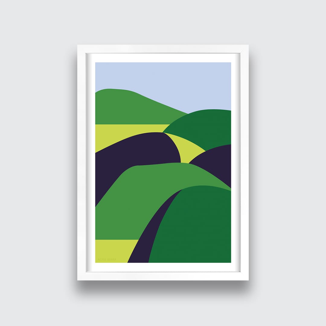 Over The Hill Art Print by Alice Berry