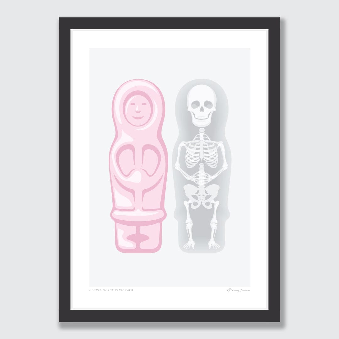 People of the Party Pack Art Print by Glenn Jones