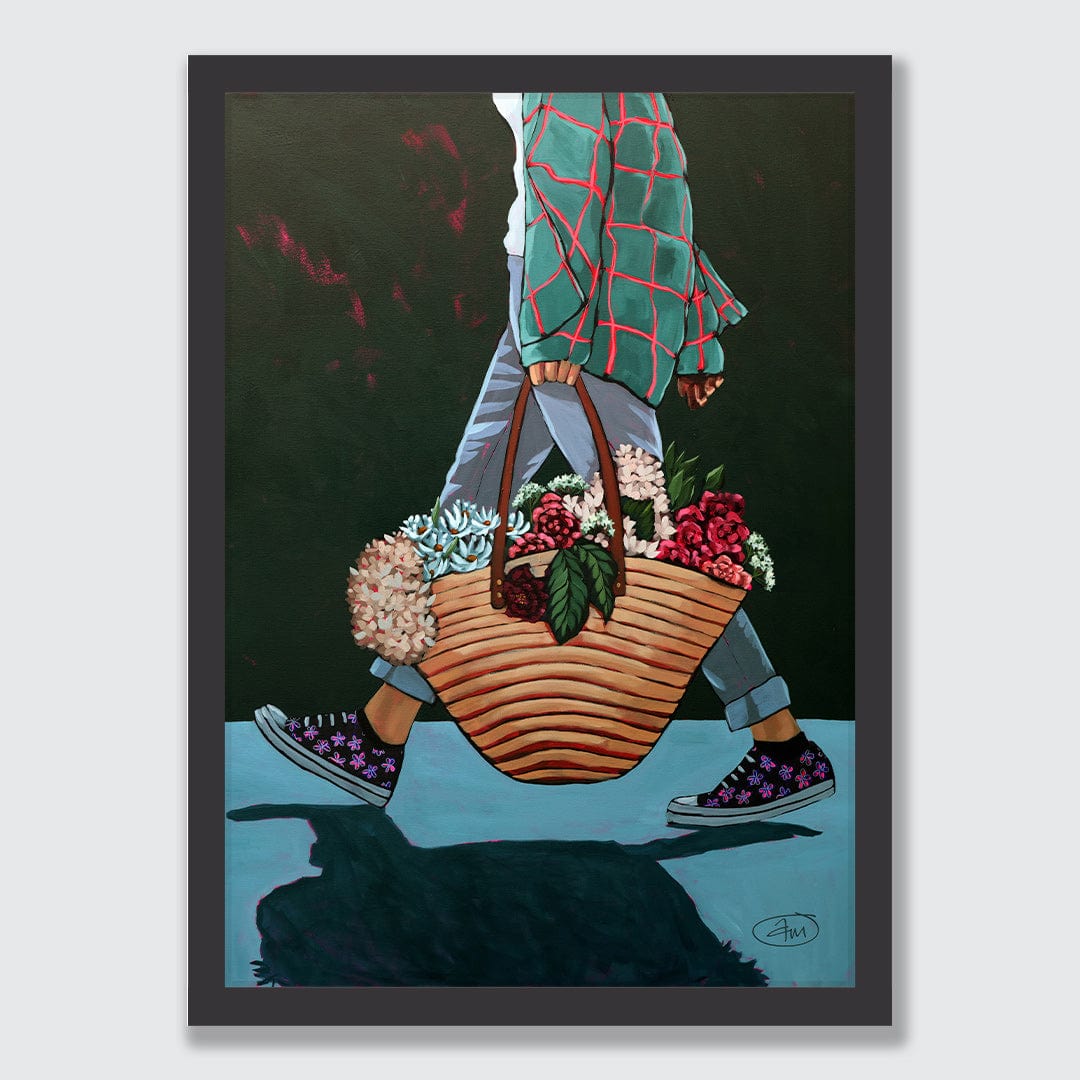 Picking Posies Art Print by Abbey Merson