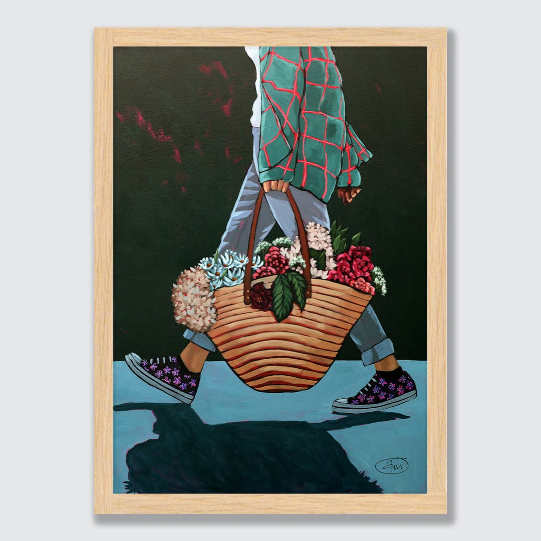 Picking Posies Art Print by Abbey Merson