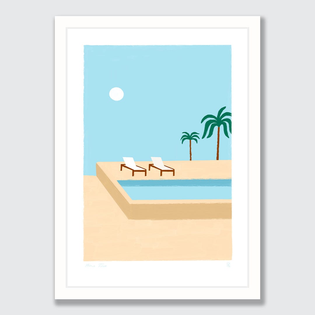 Poolside Palms Art Print by Home Time