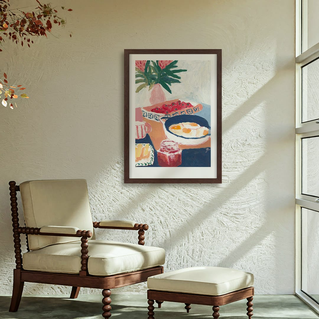 Proteas and Tomatoes Art Print by Grace Wilkinson