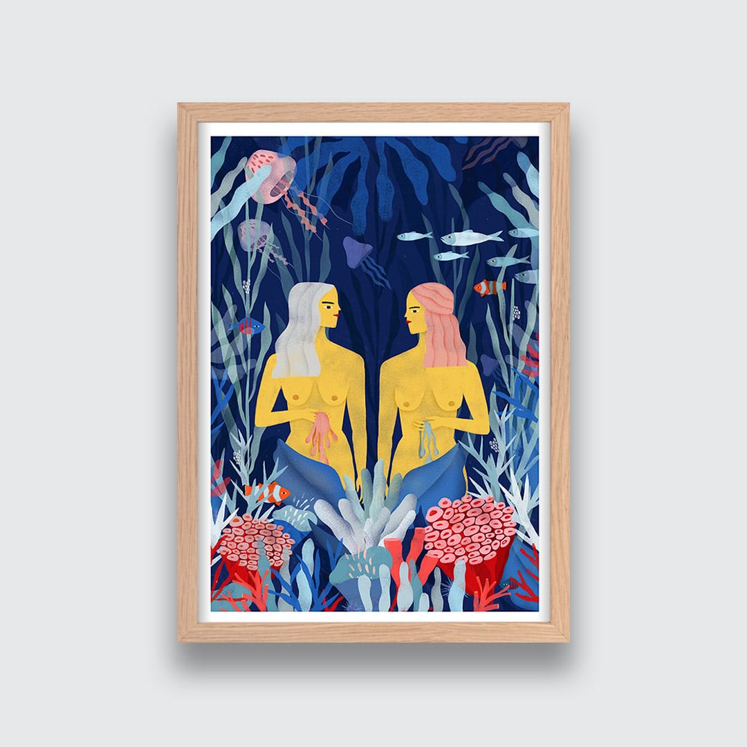 Sirena Art Print by Agustina Shuan