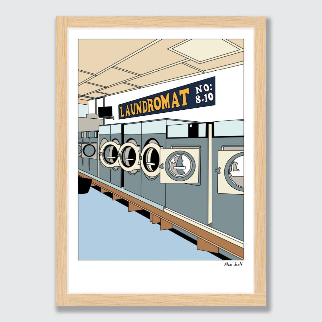 Spin Cycle Laundromat Avondale Art Print by Alex Scott