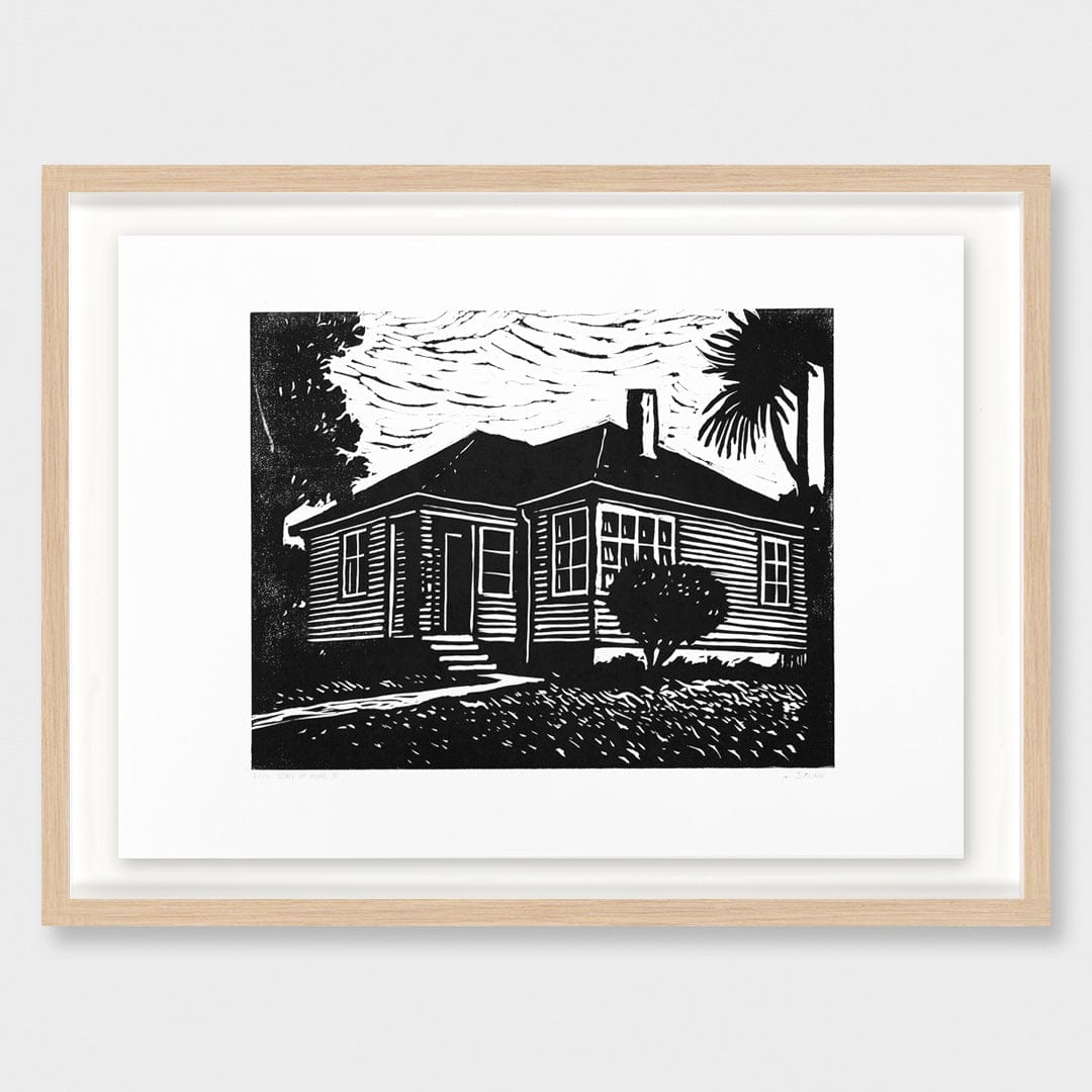 State of Home III Linocut Reduction Print by Jackson Munn
