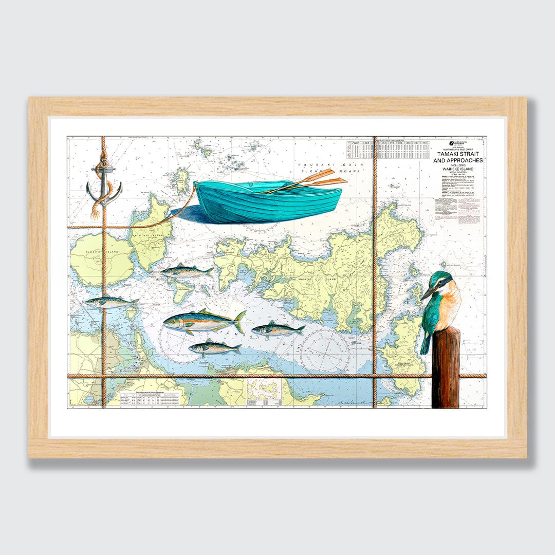 Tamaki Straight Limited Edition Art Print by Justine Hawksworth