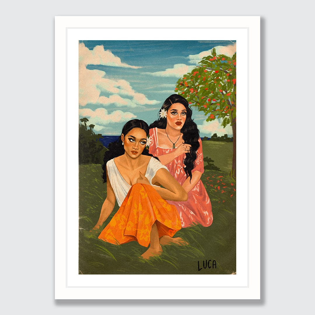 Tamarinds & Tiare Art Print by Luca Tu'avao Walton