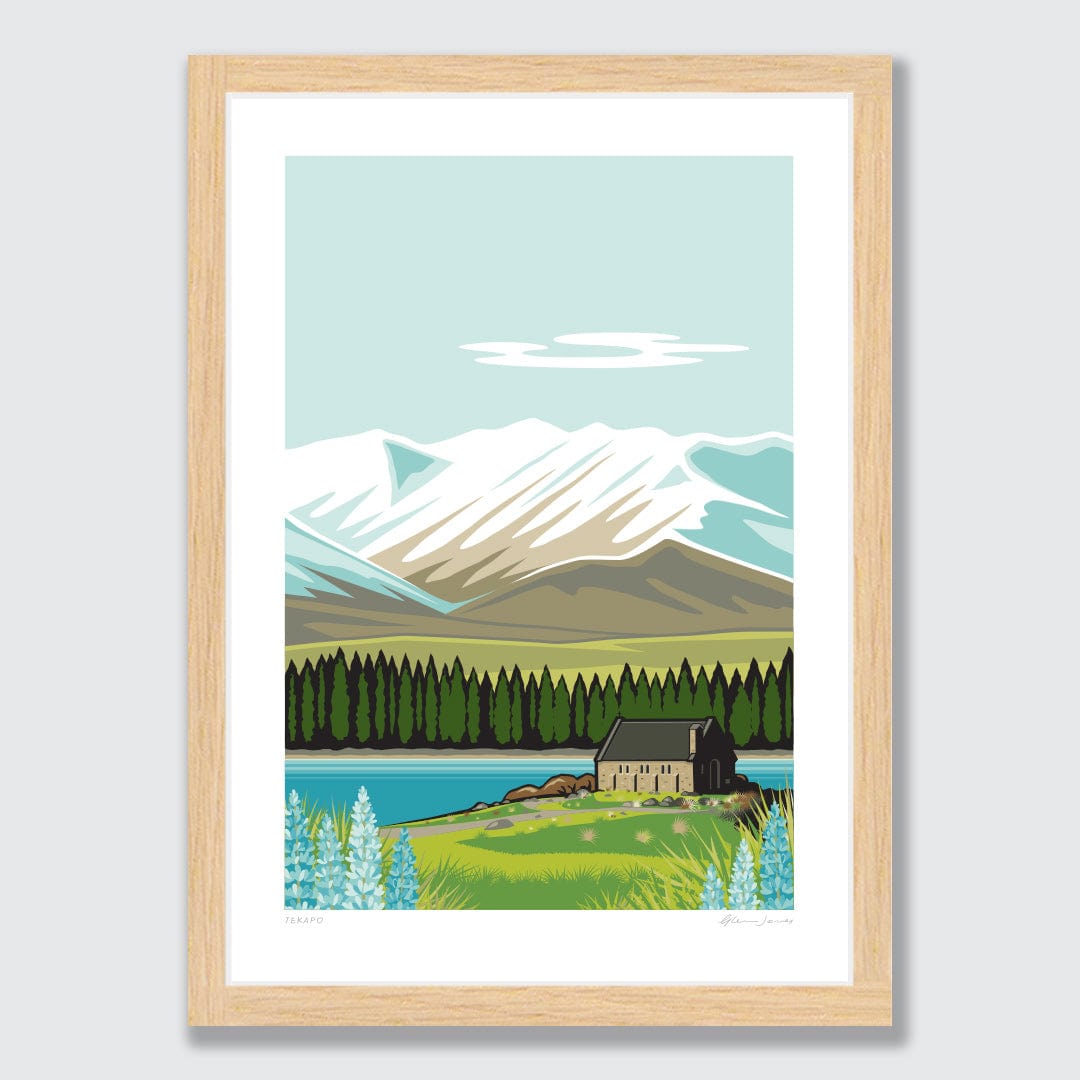 Tekapo Art Print by Glenn Jones