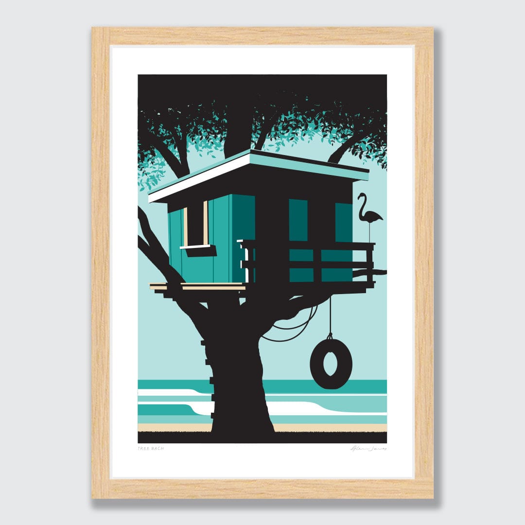 Tree Bach Art Print by Glenn Jones