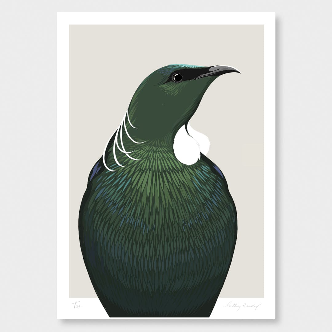 Tūī Art Print by Cathy Hansby