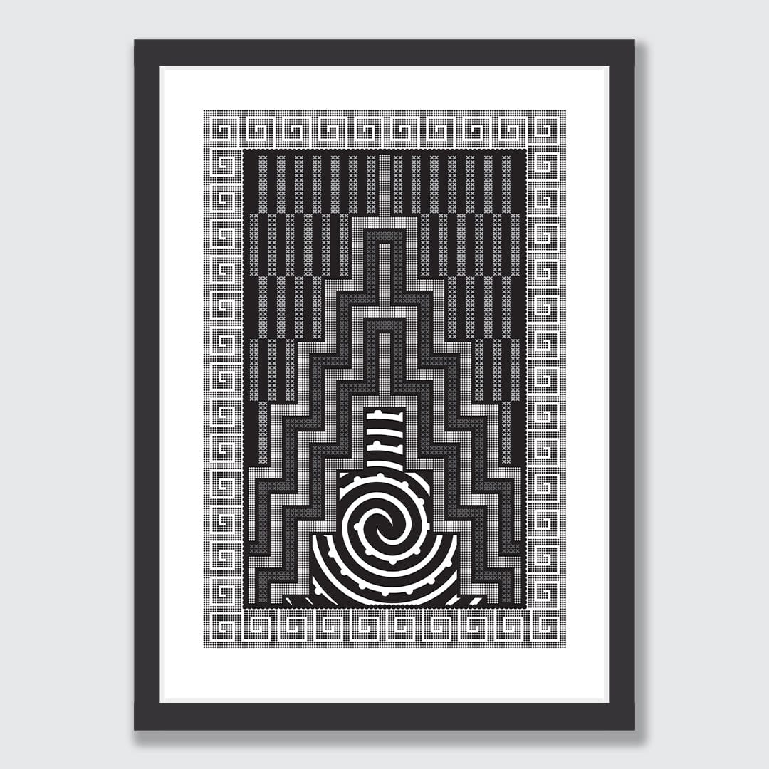 Tukutuku II Limited Edition Art Print by Manawa Tapu (Tristan Marler)