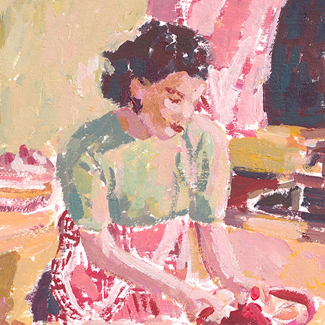 Vintage Cookbook Art Print by Grace Wilkinson